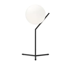 Lampe à poser, IC Lights Table 1 High, opalin et noir, Ø32,1cm, H53cm - Flos