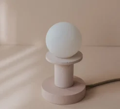 Lampe à poser, Idoia 1, rose, Ø12,5cm, H12cm - Zuri