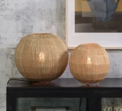 Lampe à poser, Iguazu, naturel, Ø25cm, H25cm - Good&Mojo