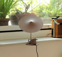 Lampe à poser, Ile, marron gris, LED, 2700K, 690lm, Ø20cm, H19cm - Wastberg