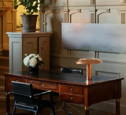 Lampe à poser, Ilumina, cuivre, LED, 2700K, 776lm, Ø40,3cm, H30,5cm - Wastberg