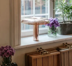 Lampe à poser, Ilumina, cuivre, LED, 2700K, 776lm, Ø40,3cm, H30,5cm - Wastberg