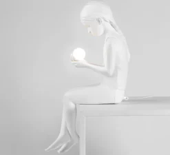 Lampe à poser, Innerglow Mini Girl, blanc, L22cm, H49,5cm - Seletti