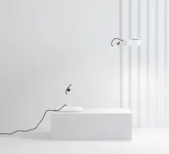 Lampe à poser, Inviting, blanc mat, LED, dim, 2700K-4800K, 410 lm, L22cm, H86cm - Faro