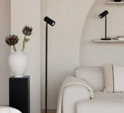 Lampe à poser, Java, noir, Ø18cm, H47cm - Good&Mojo