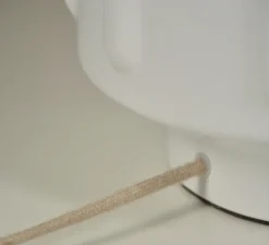 Lampe à poser, Jimmy XL, blanc, Ø36cm, H121cm - Market Set