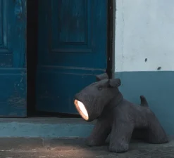 Lampe à poser, Jules, noir, IP55, L54cm, H35cm - Toscot