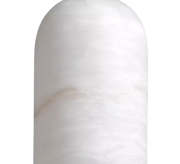 Lampe à poser, Kayla, Albâtre, laiton antique, Ø22cm, H61,5cm - Eichholtz