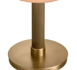 Lampe à poser, Kayla, Albâtre, laiton antique, Ø22cm, H61,5cm - Eichholtz