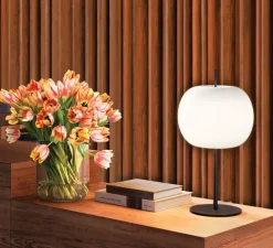 Lampe à poser, Kushi XL, noir, Ø33cm, H61cm - KDLN