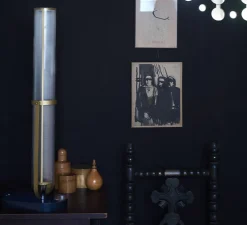 Lampe à poser, La Lampe Frechin, marbre noir et verre, LED, 2700K, 1240lm, L25cm, H62,5cm - DCW éditions Paris