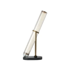 Lampe à poser, La Lampe Frechin, marbre noir et verre, LED, 2700K, 1240lm, L25cm, H62,5cm - DCW éditions Paris