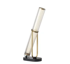 Lampe à poser, La Lampe Frechin, marbre noir et verre, LED, 2700K, 1240lm, L25cm, H62,5cm - DCW éditions Paris