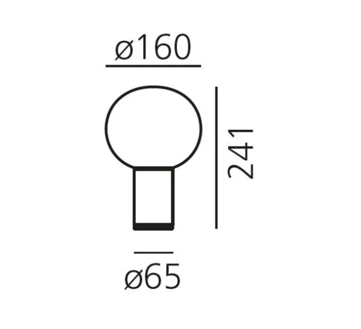 Lampe à poser, Laguna Tavolo, transparent fumé, laiton satiné, Ø16cm, H24,1cm - Artemide