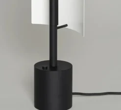 Lampe à poser, Lamina 45, noir et blanc, LED, dim, 2700K, 375 lm, L18cm, H72,3cm - Santa & Cole