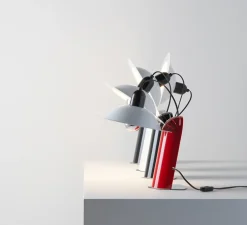 Lampe à poser, Lampiatta, rouge, L28,2cm, H48,4cm - Stilnovo