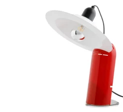 Lampe à poser, Lampiatta, rouge, L28,2cm, H48,4cm - Stilnovo