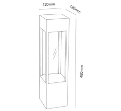 Lampe à poser, Lantern G1, noir, LED, L12cm, H48cm - Light Point