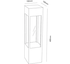 Lampe à poser, Lantern G2, noir, LED, L15cm, H60cm - Light Point