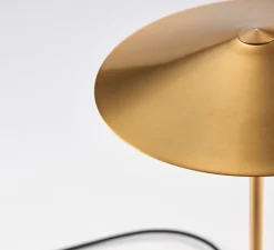 Lampe à poser, Laos, doré, LED, 3000K, 700lm, Ø25cm, H40cm - Kaishi