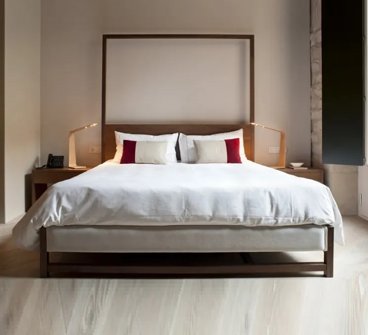 Lampe à poser, LED4, bouleau, 2700K, H52cm - TUNTO