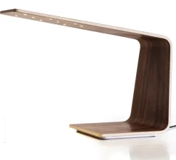 Lampe à poser, LED1, noyer, 2700K, H30cm - TUNTO