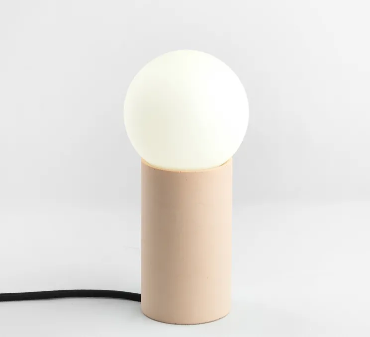 Lampe à poser, Lena, pêche, Ø7cm, H12,5cm - Plato Design