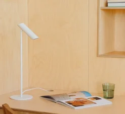 Lampe à poser, Leo, blanc, LED, 2700K, 299 lm, Ø15cm, H48,5cm - Faro