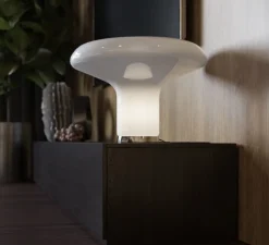 Lampe à poser, Lesbo, blanc fumé, Ø52cm, H37cm - Artemide