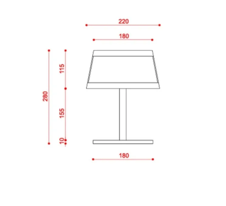Lampe à poser, Lilly, 558.31, noir texturé, tissu beige et maille noire, Ø22cm, H28cm - Tooy