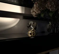 Lampe à poser, Limbus Eye , laiton, LED, dim, 2700K, 220 lm, Ø12cm, H12cm - Lumina