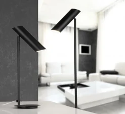 Lampe à poser, Link, noir, LED, H46cm, Ø15cm - Faro