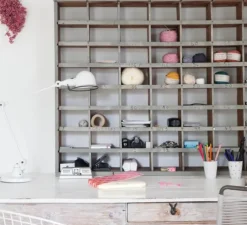 Lampe à poser, Loft D6440, 2 bras, blanc, L65cm, H80cm - Jieldé