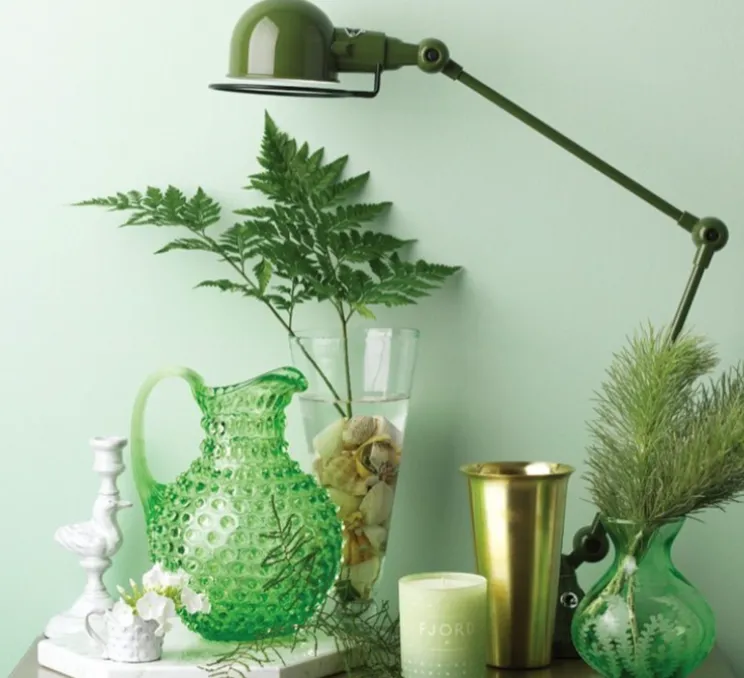 Lampe à poser, Loft D6440, 2 bras, vert olive, L65cm, H80cm - Jieldé