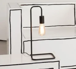 Lampe à poser, London, noir, L20cm, H45,5cm - It's about Romi