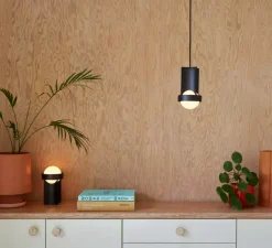 Lampe à poser, Loop, Gris foncé, Ø12,5cm, H22cm - Tala