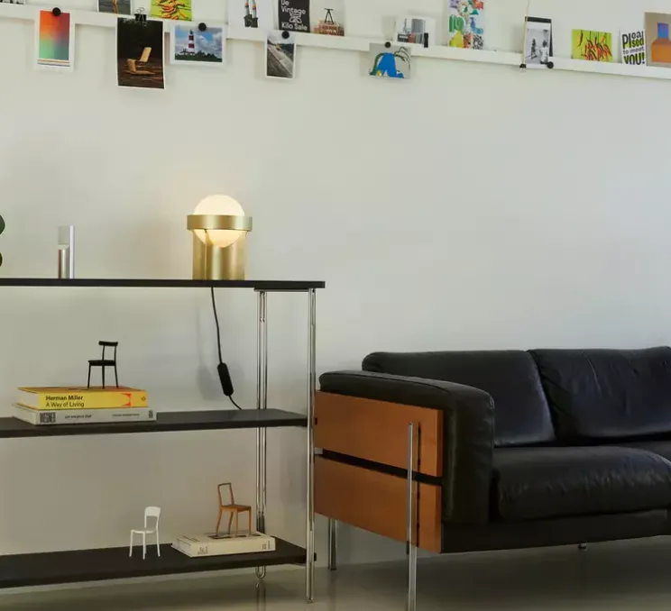 Lampe à poser, Loop, laiton, Ø18,5cm, H24,5cm - Tala