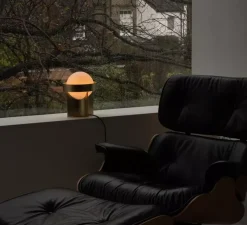 Lampe à poser, Loop, laiton, Ø18,5cm, H24,5cm - Tala