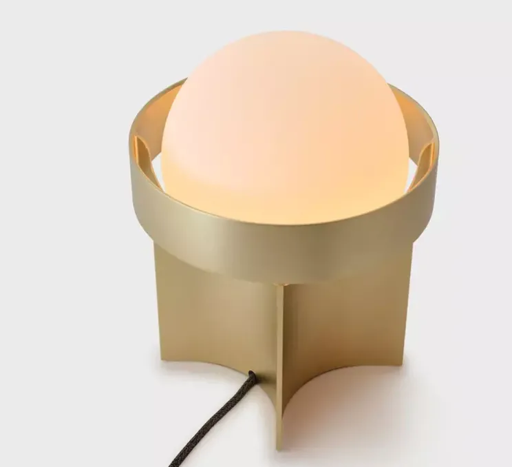 Lampe à poser, Loop, laiton, Ø18,5cm, H24,5cm - Tala