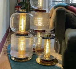 Lampe à poser, Loulou 2 modules, Bleu minuit, Ø34cm, H72cm - Sarah Lavoine