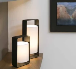 Lampe à poser, Lula, noir et blanc, H27cm - FARO