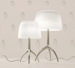 Lampe à poser, Lumiere Grande 30th Bulles dimmer, blanc, or, Ø26cm, H45cm - Foscarini