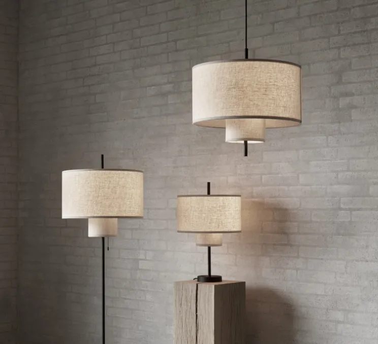 Lampe à poser, Margin, beige, Ø36cm, H56,5cm - New Works