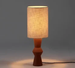 Lampe à poser, Marie-Ann avec ampoule, terracotta, Ø18cm, H52cm - Serax