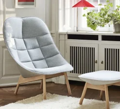 Lampe à poser, Matin 380, rouge vif, LED, 2800K, 150lm, Ø38cm, H52cm - HAY