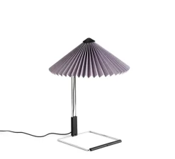 Lampe à poser, Matin 300, violet lavande, base miroir, LED, dim, 2800K, 150 lm, Ø30cm, H38cm - HAY