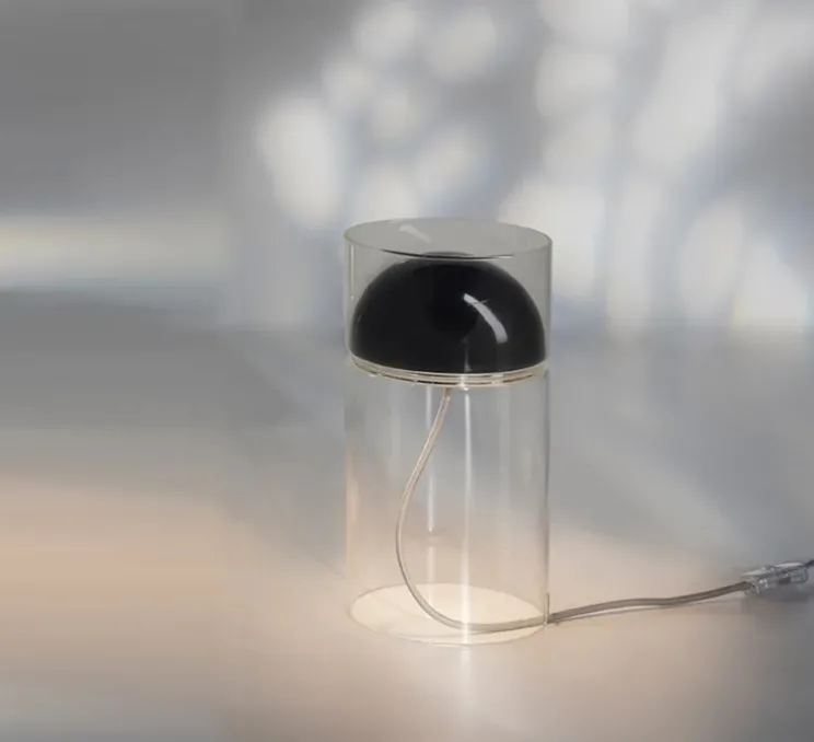 Lampe à poser, Medusa 254, noir, LED, 2700K, 500 lm, Ø15cm, H30cm - Oluce