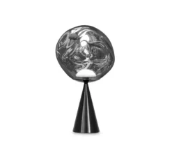 Lampe à poser, Melt Cone Fat, argent, LED, dim, 3000K, 800 lm, Ø25cm, H46,5cm - Tom Dixon