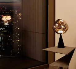 Lampe à poser, Melt Cone Fat, cuivre, LED, dim, 3000K, 800 lm, Ø25cm, H46,5cm - Tom Dixon