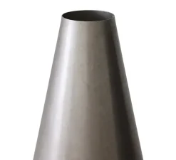 Lampe à poser, Metal cone, gris métal, Ø25cm, H71cm-HKLIVING